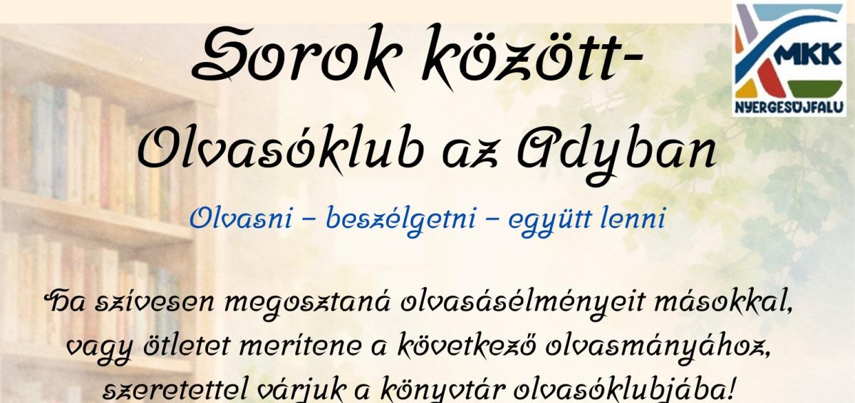 Sorok között- Olvasóklub az Adyban