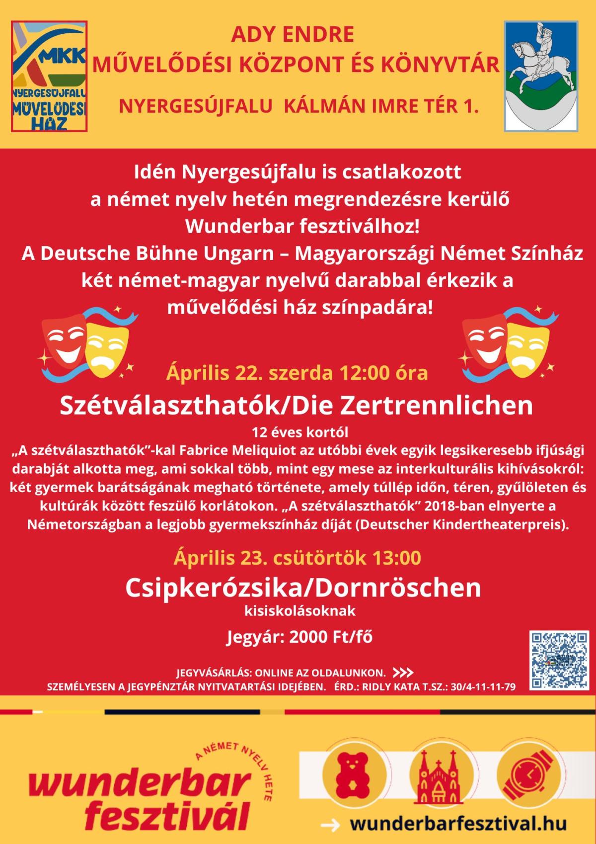 Die Zertrennlichen/Szétválszthatók - Wunderbar fesztivál