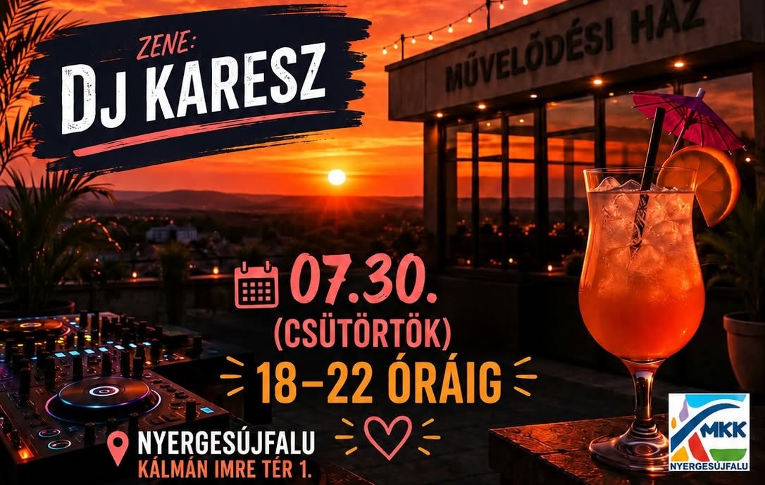 Koktélparty a tetőteraszon
