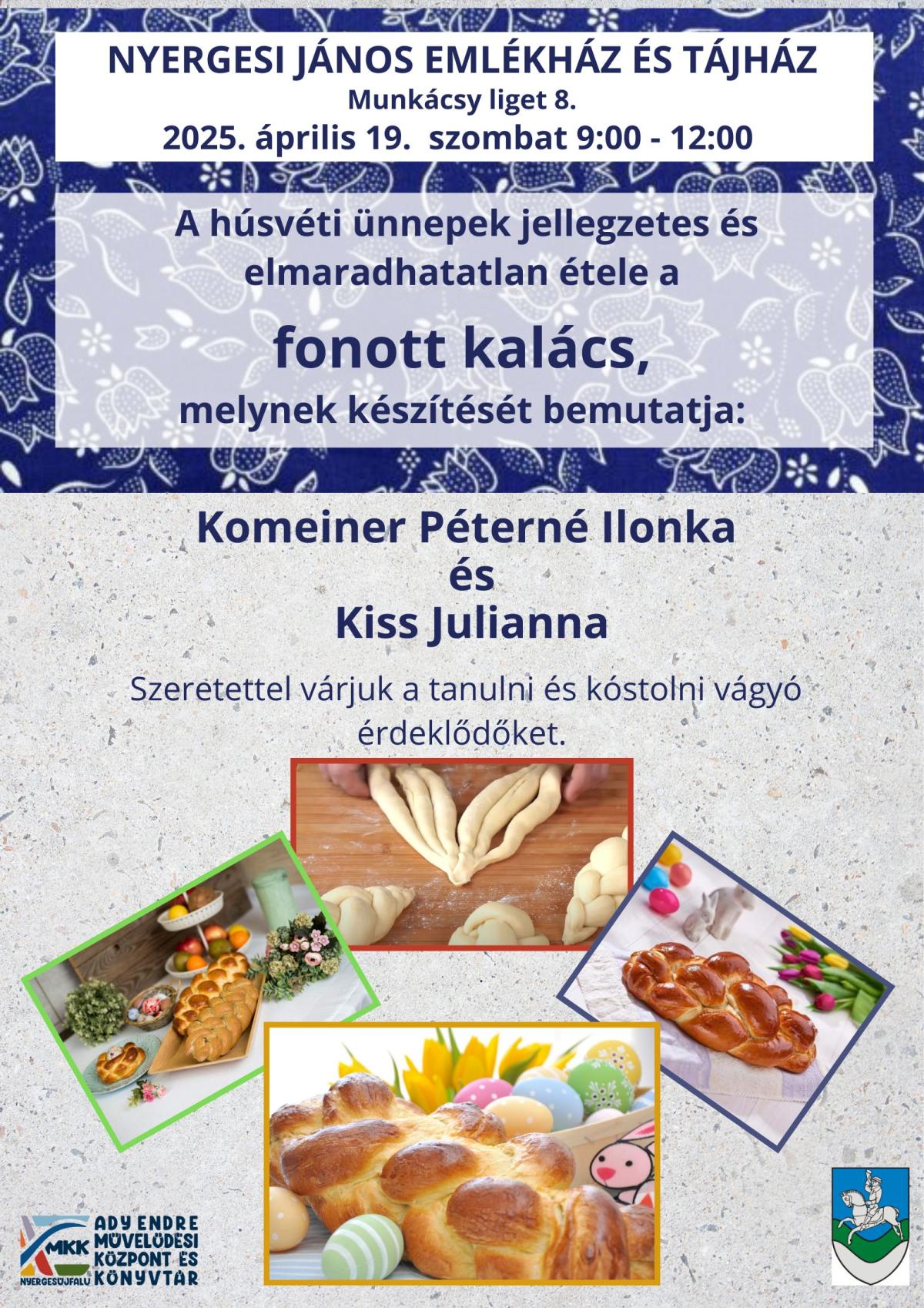 Húsvéti fonott kalács sütés