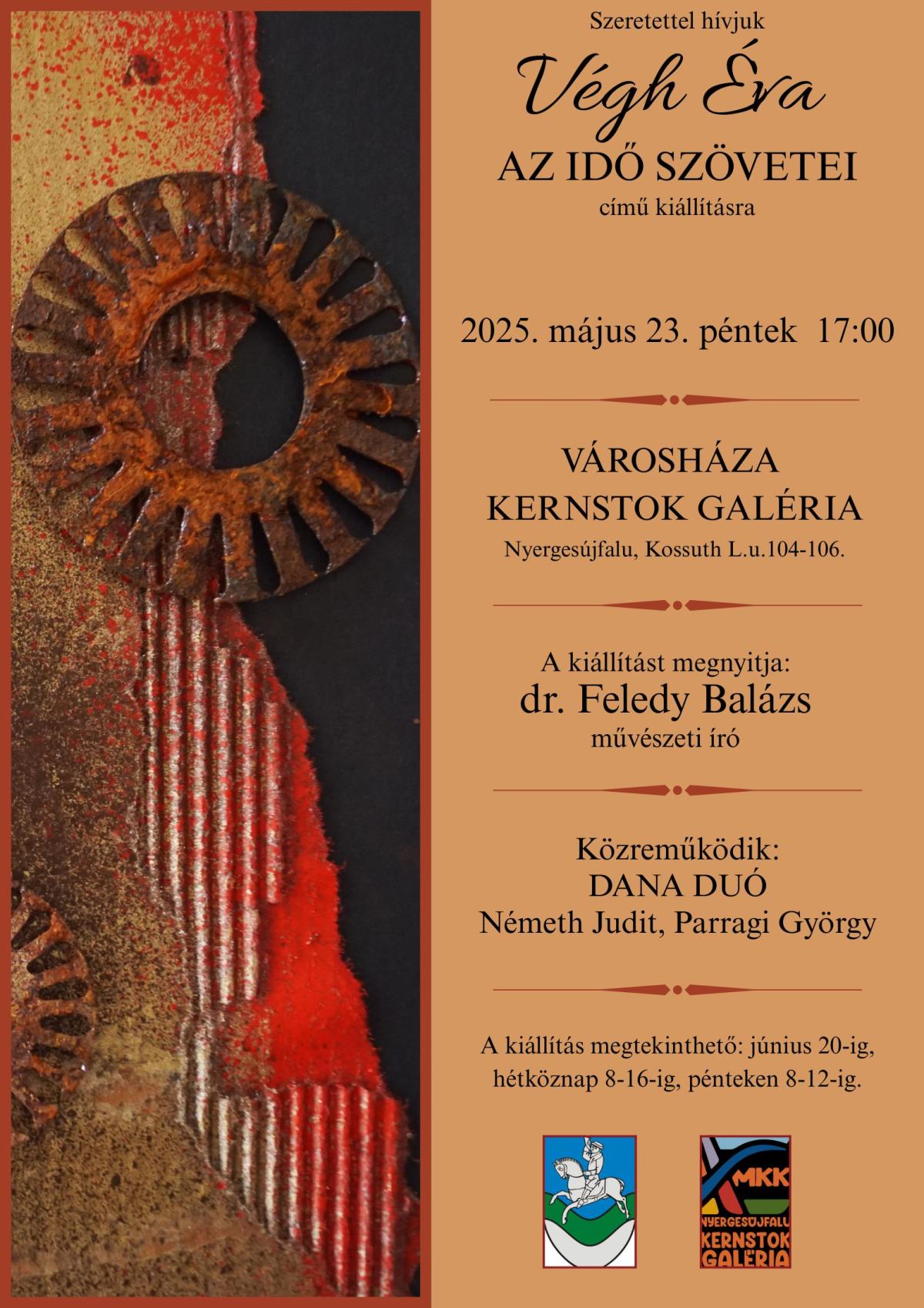 VÉGH ÉVA - Az idő szövetei kiállításának megnyitója