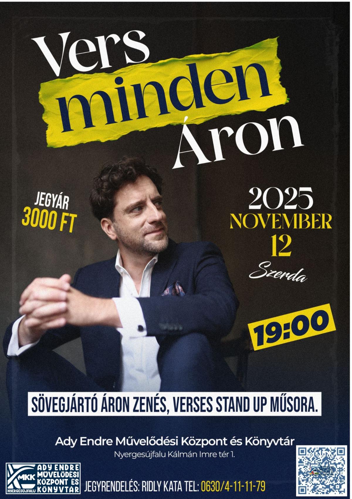 Vers mindenÁron - Sövegjártó Áron zenés, verses stand up műsora